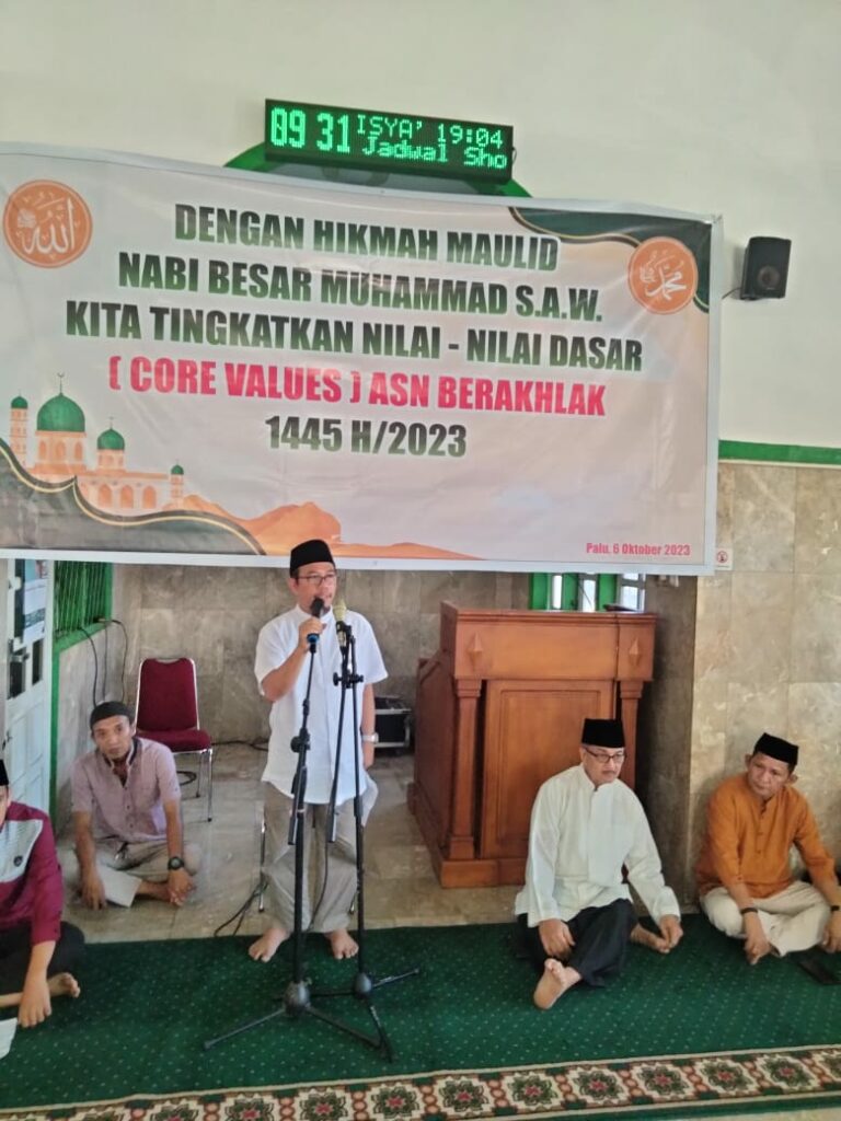 Dinkes Provinsi Sulawesi Tengah  Memperingati Maulid Nabi Muhammad, S.A.W