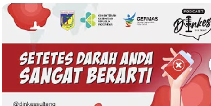 SETETES DARAH ANDA SANGAT BERARTI