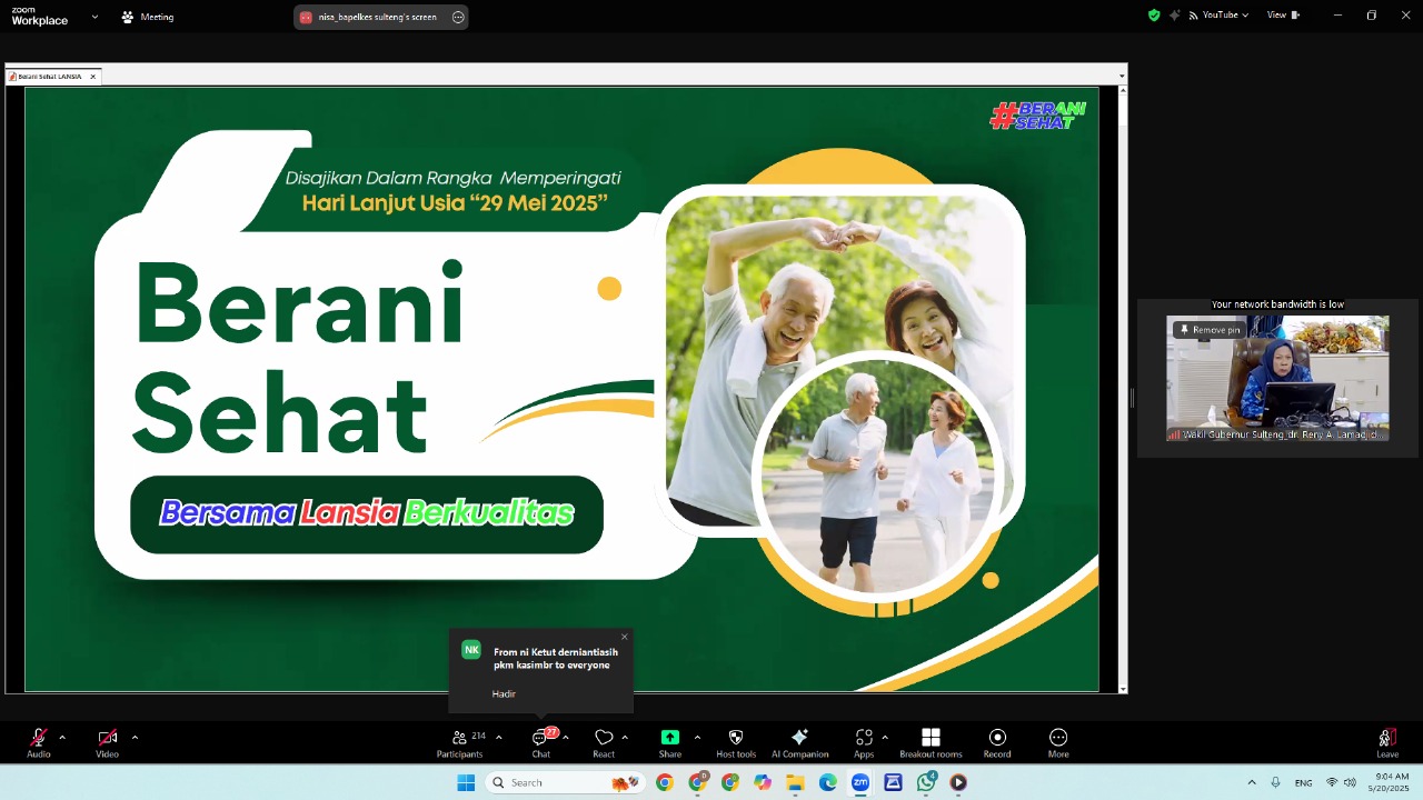 WEBINAR SEHAT ENERGIK DI HARI TUA “Rehabilitasi Medik pada Lansia untuk Hidup Lebih Berkualitas”